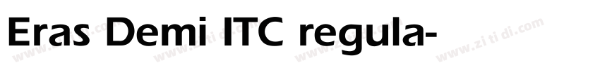 Eras Demi ITC regula字体转换